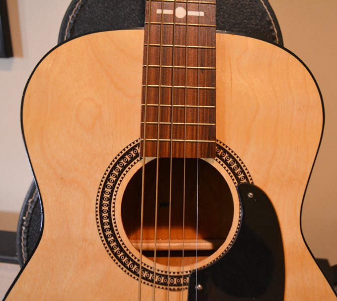 Sears and Roebuck Student Acoustic Guitar and Case with Booklet