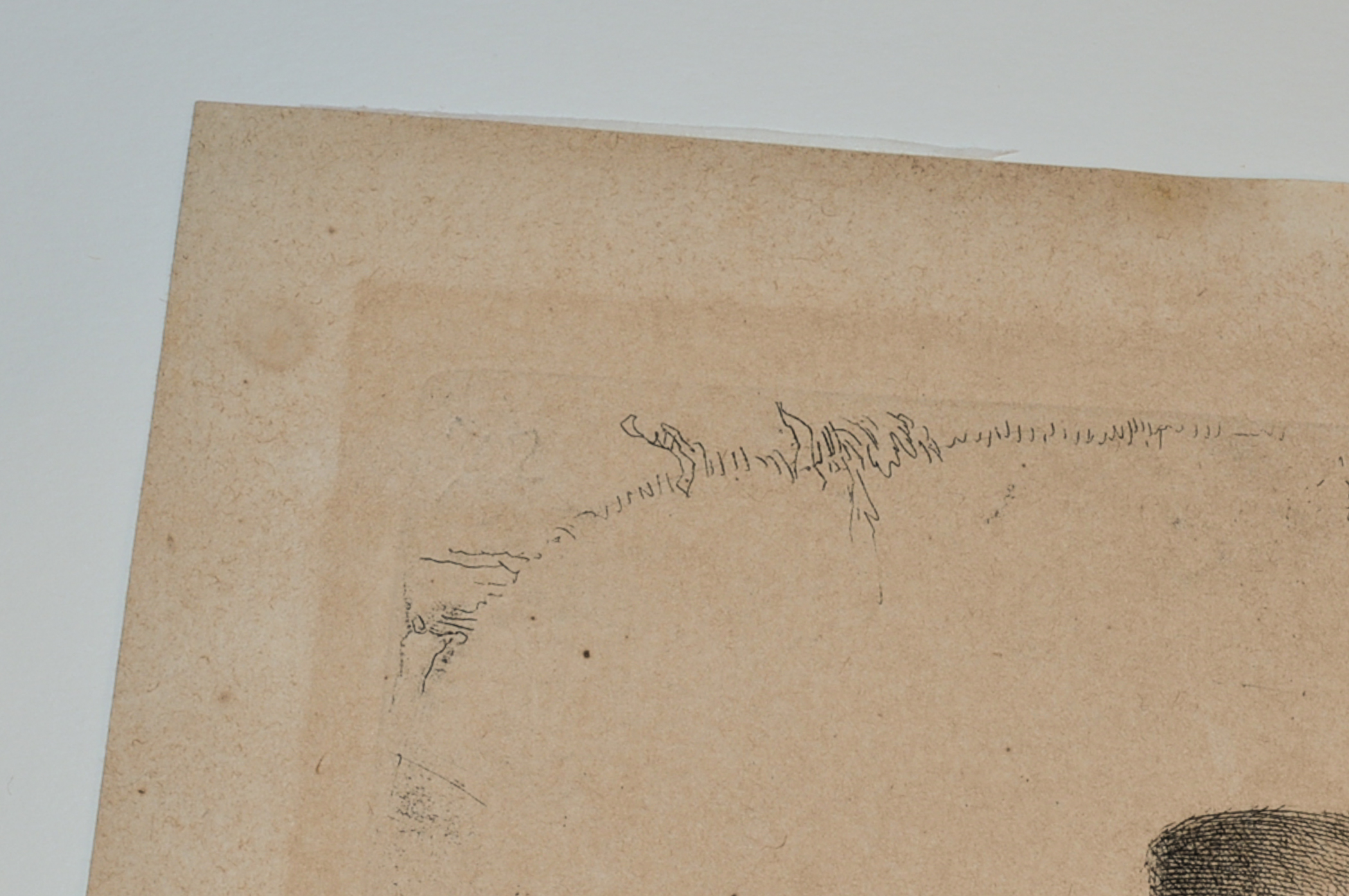 Rembrandt Etching "Clement de Jonghe, Printseller"