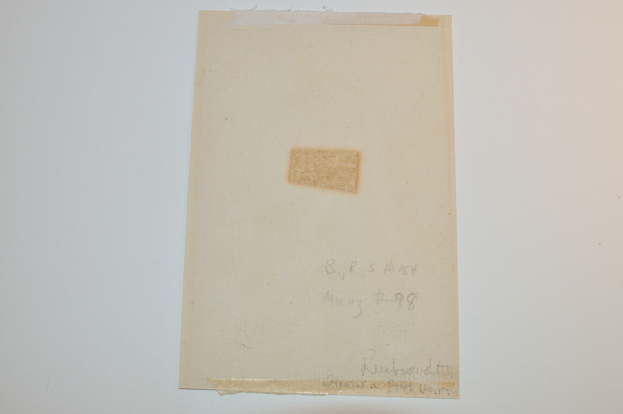 After Rembrandt Etching "Stout Man in a Large Cloak"