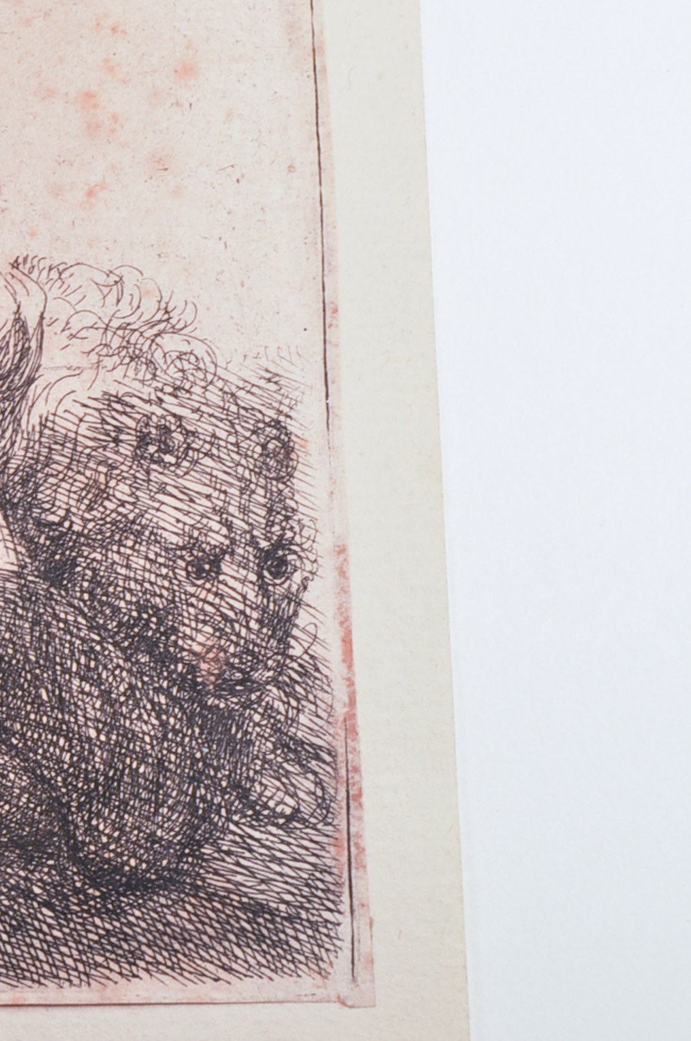 Rembrandt Etching "St. Jerome, Kneeling in Prayer"