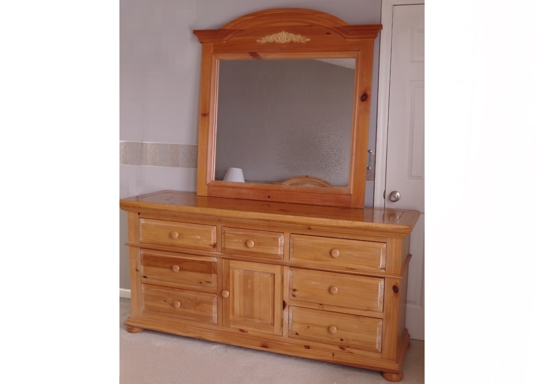 Broyhill "Fontana" Dresser and Mirror