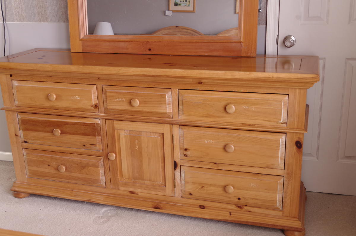 Broyhill "Fontana" Dresser and Mirror