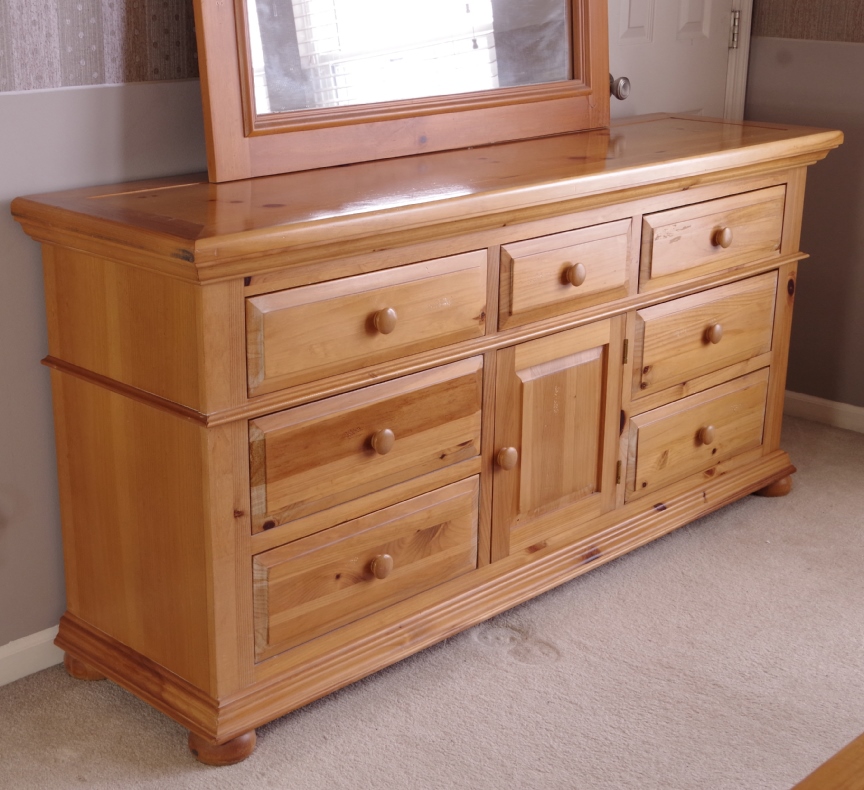 Broyhill "Fontana" Dresser and Mirror