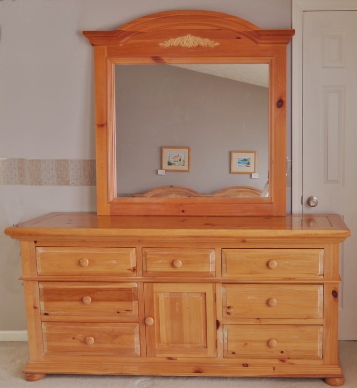 Broyhill "Fontana" Dresser and Mirror