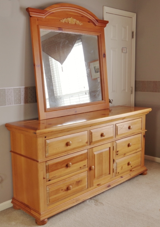 Broyhill "Fontana" Dresser and Mirror