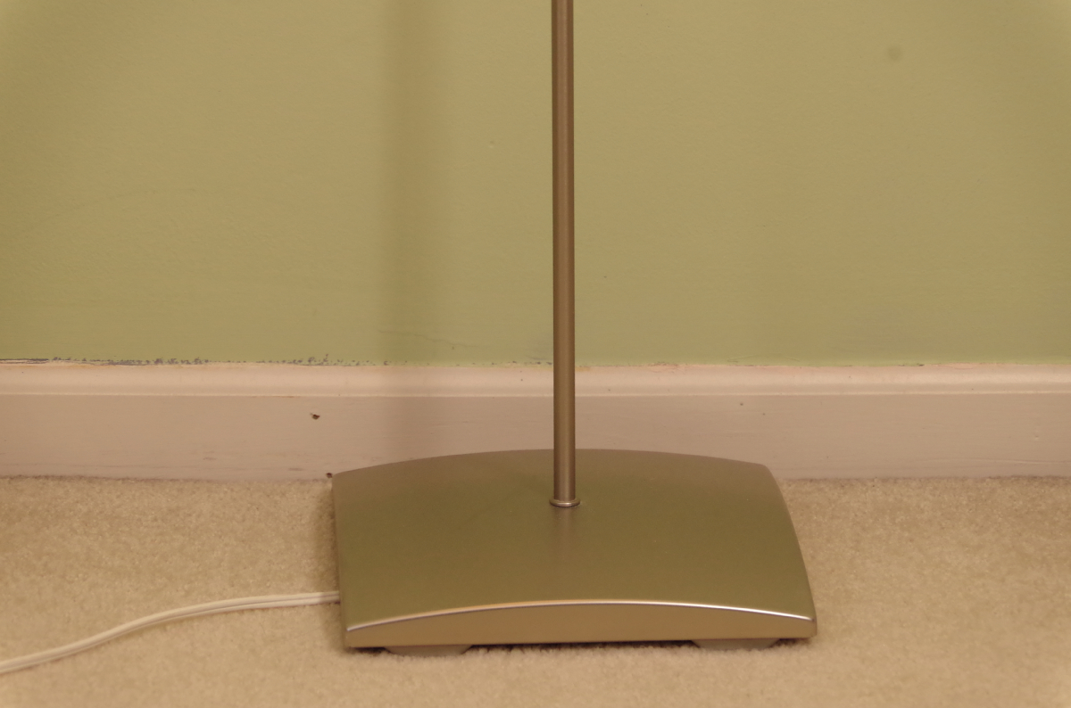 IKEA "Orgel" Stainless Floor Lamp with Paper Box Shade