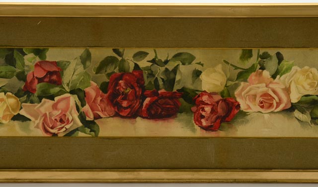 Lithograph of V. Janus Flower Painting