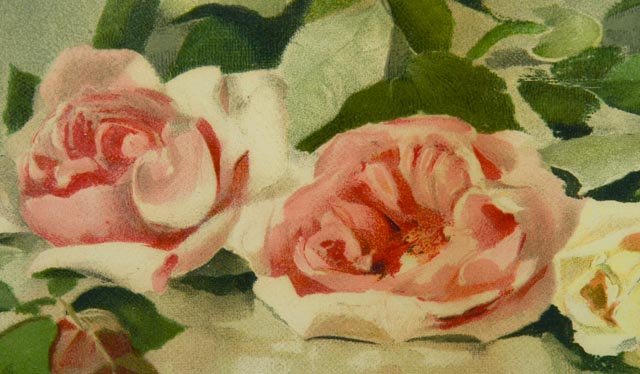 Lithograph of V. Janus Flower Painting