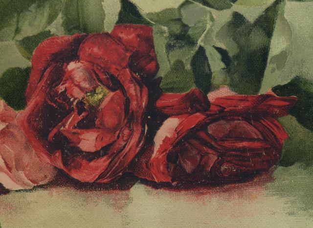 Lithograph of V. Janus Flower Painting