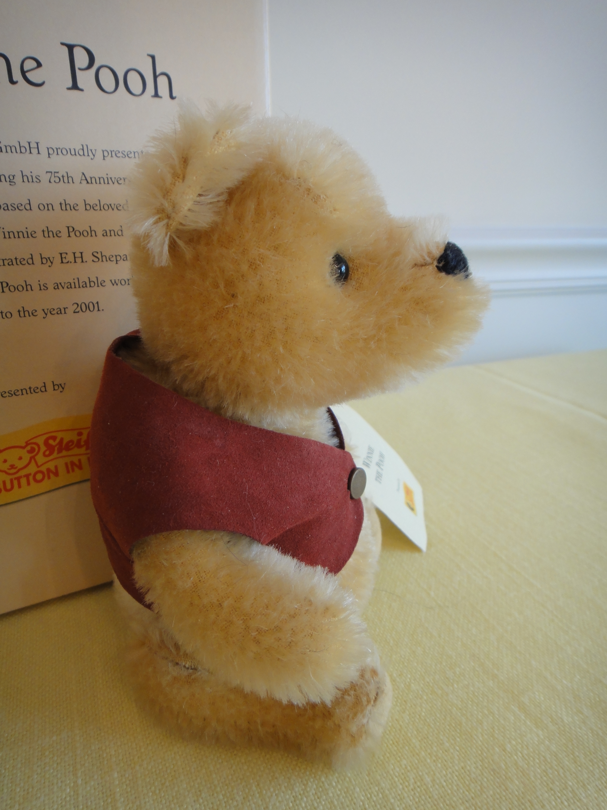 2001 Steiff "Winnie The Pooh" Limited Edition Bear with Box