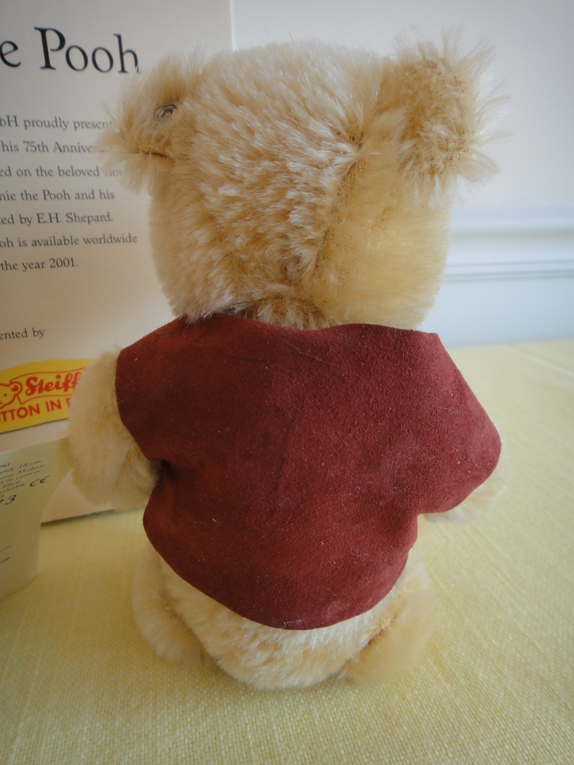 2001 Steiff "Winnie The Pooh" Limited Edition Bear with Box
