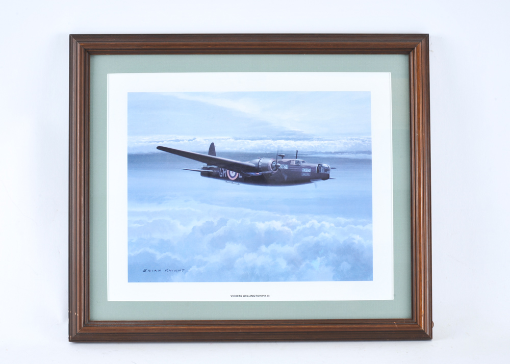 World WarII Print The Vickers Wellington MK III by Brian Knight