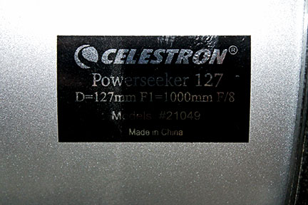 Celestron "Powerseeker 127 EQ"  Telescope