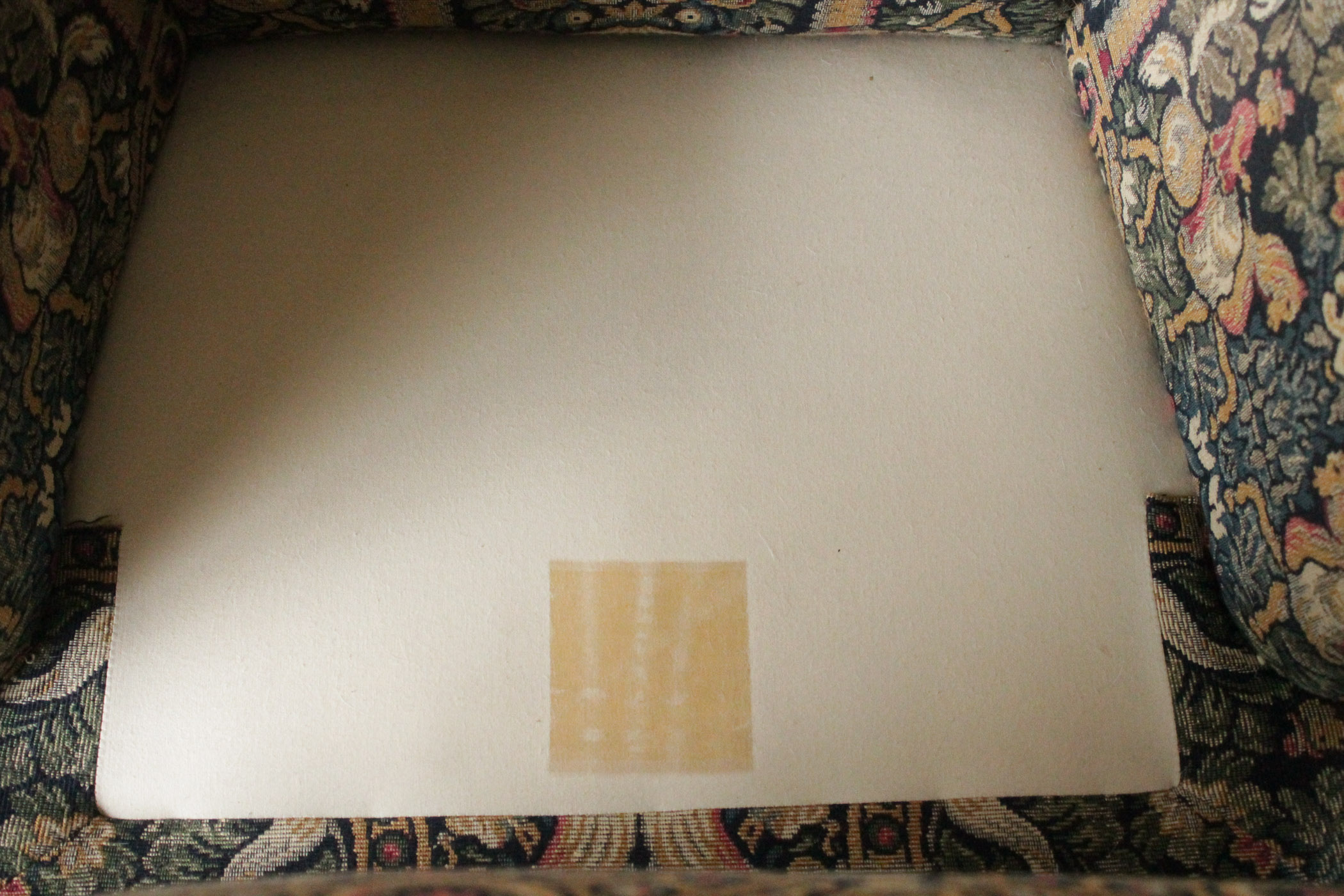 Vintage Tapestry Upholstered Wingback Chair