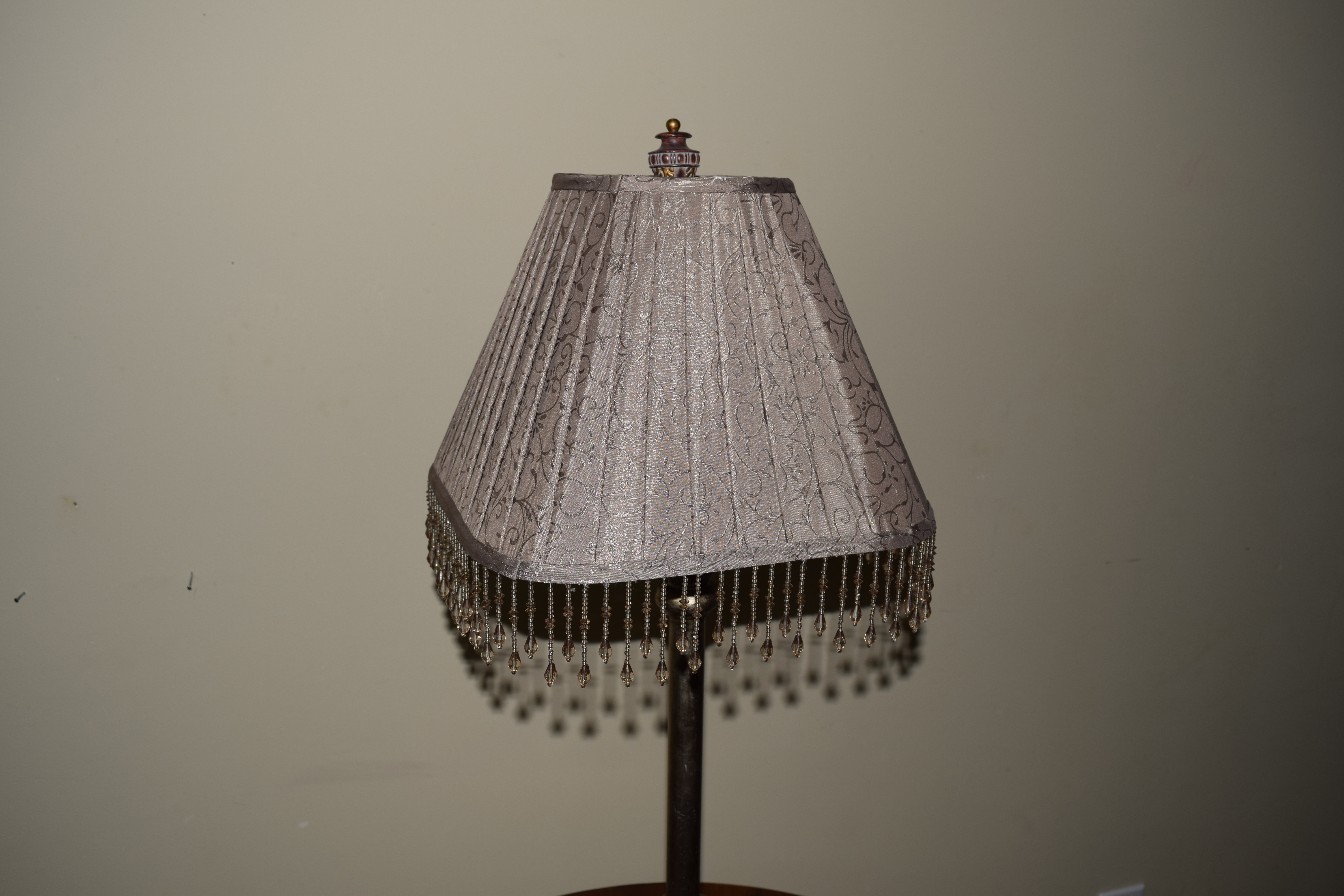 Table Lamp with Beaded Shade