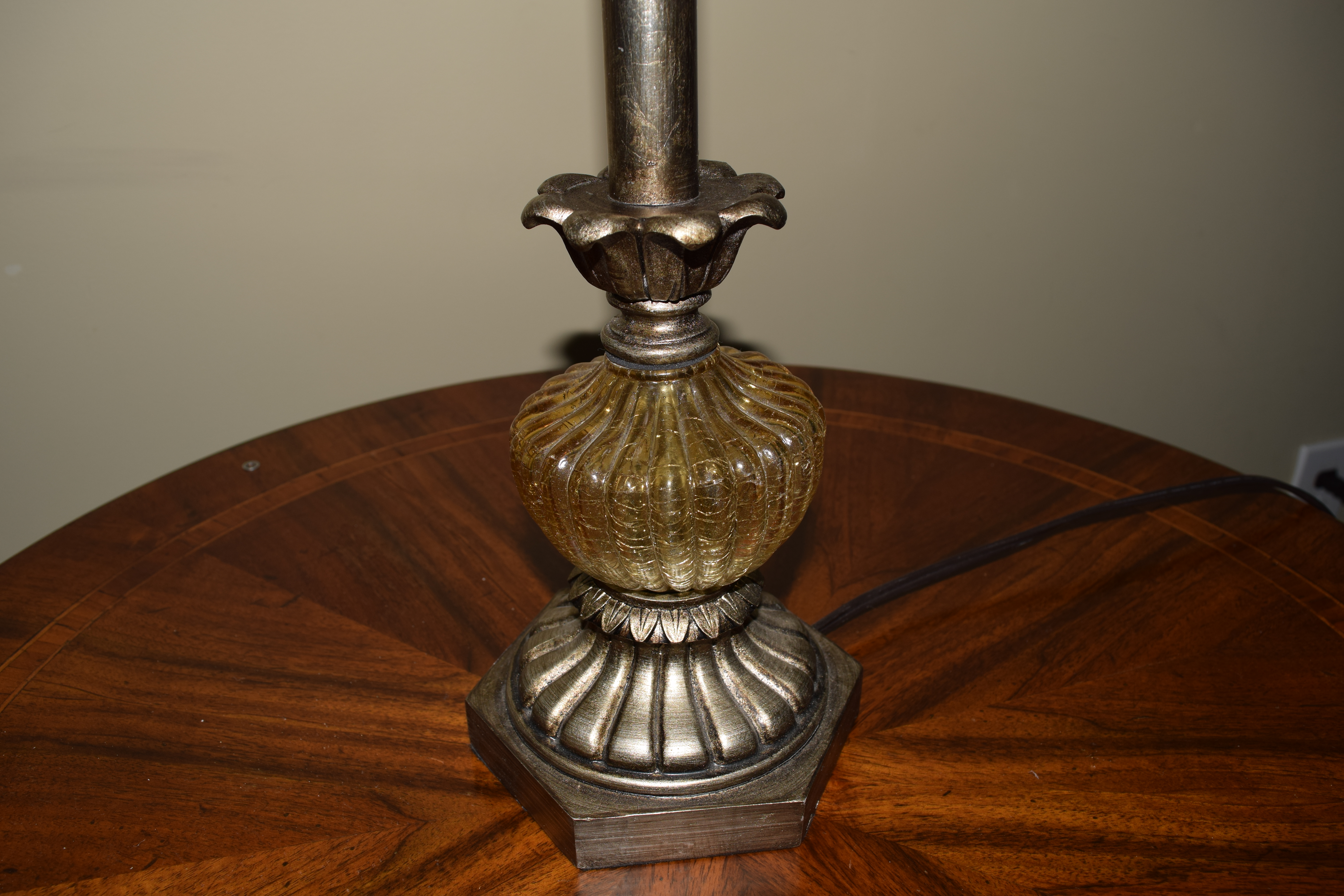 Table Lamp with Beaded Shade