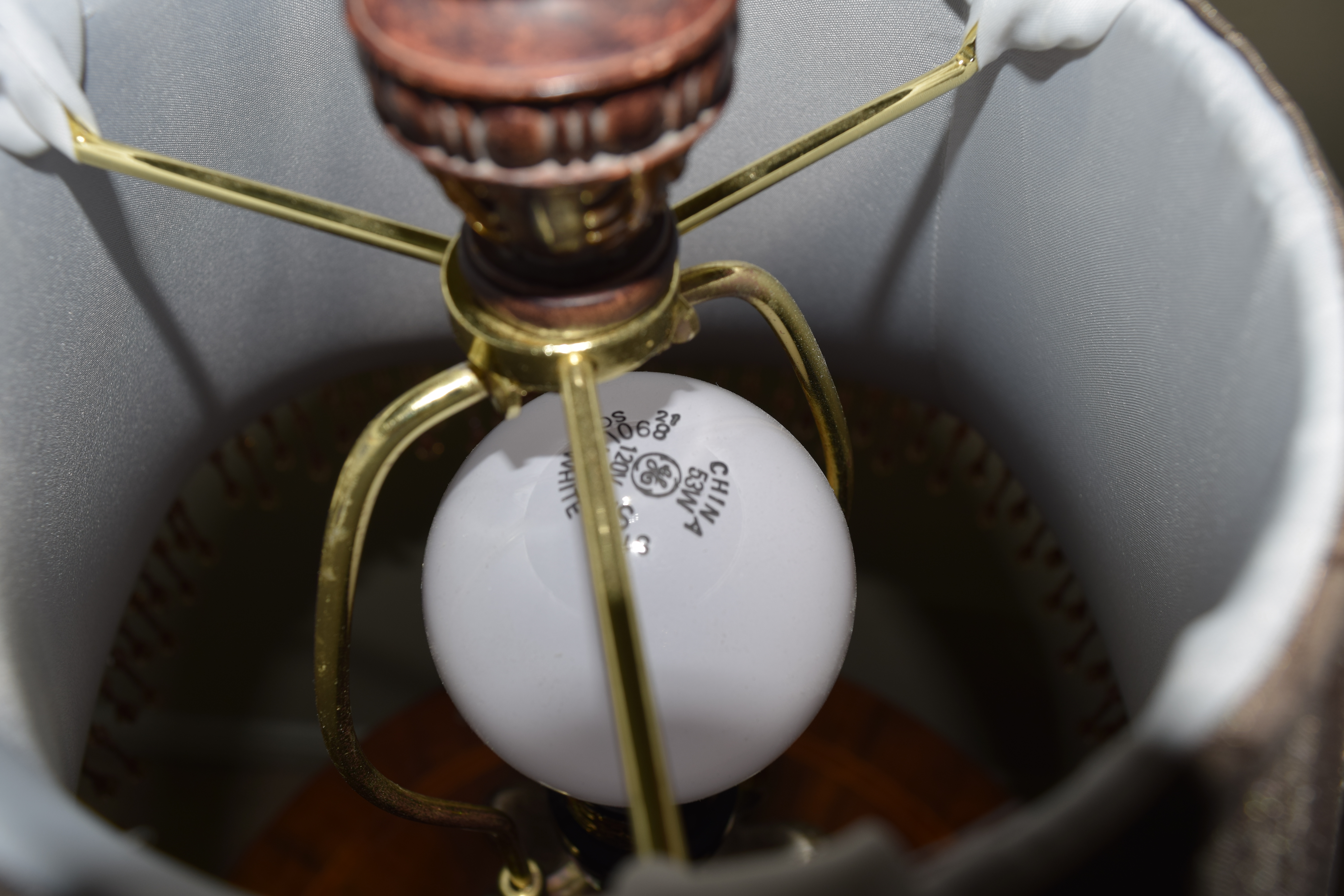 Table Lamp with Beaded Shade