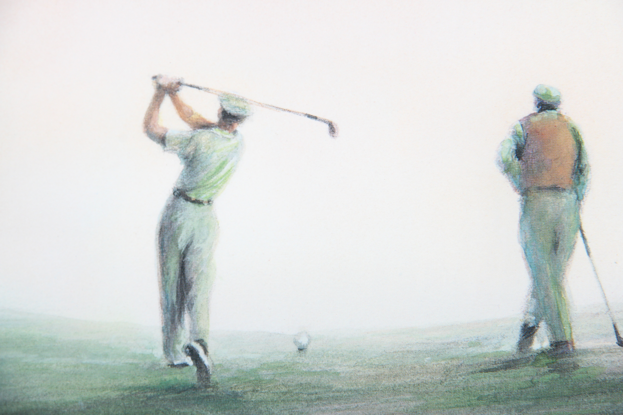 Color Print of Four Golfers by R.F. Harnett