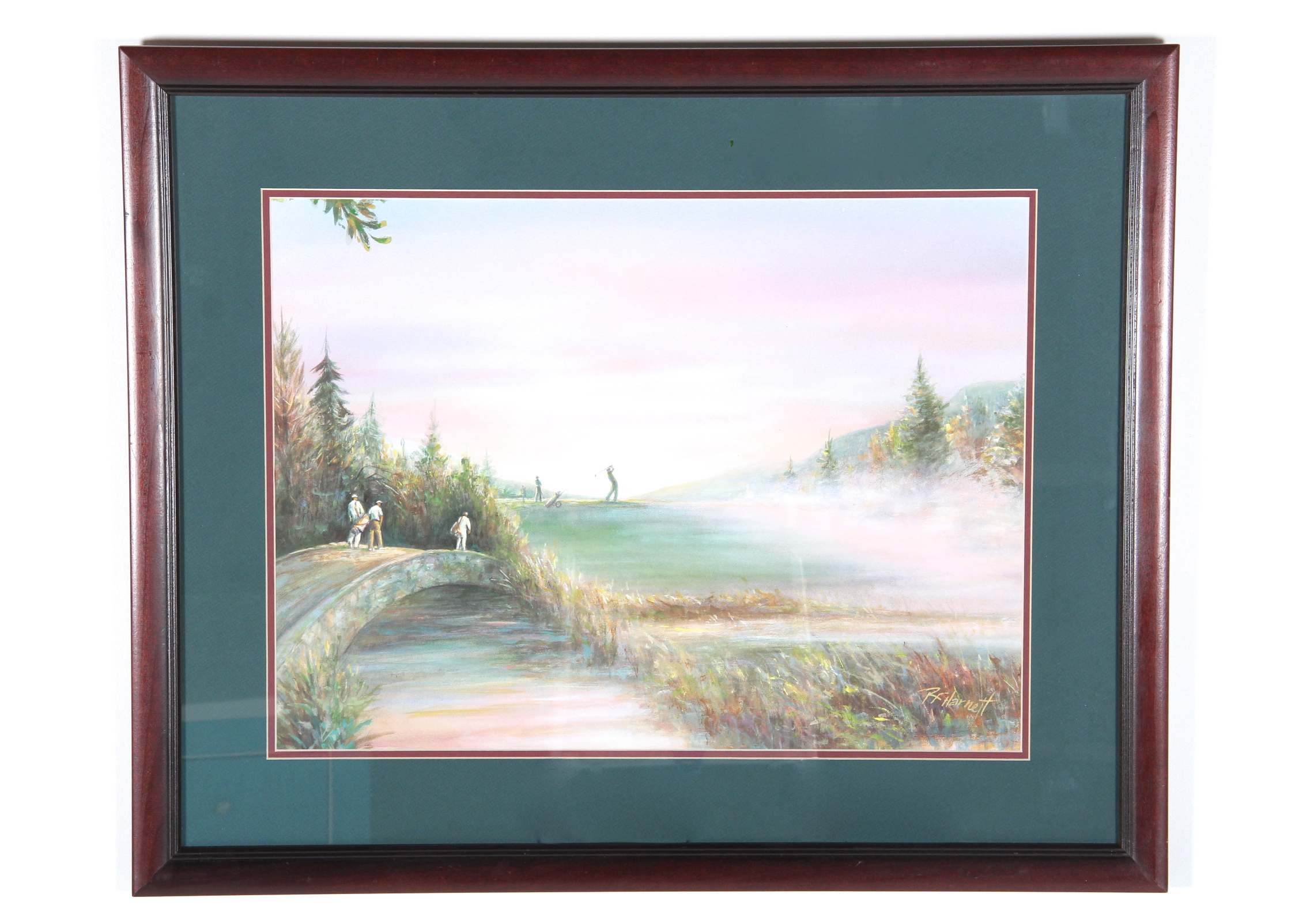 Color Print of Five Golfers by R.F. Harnett