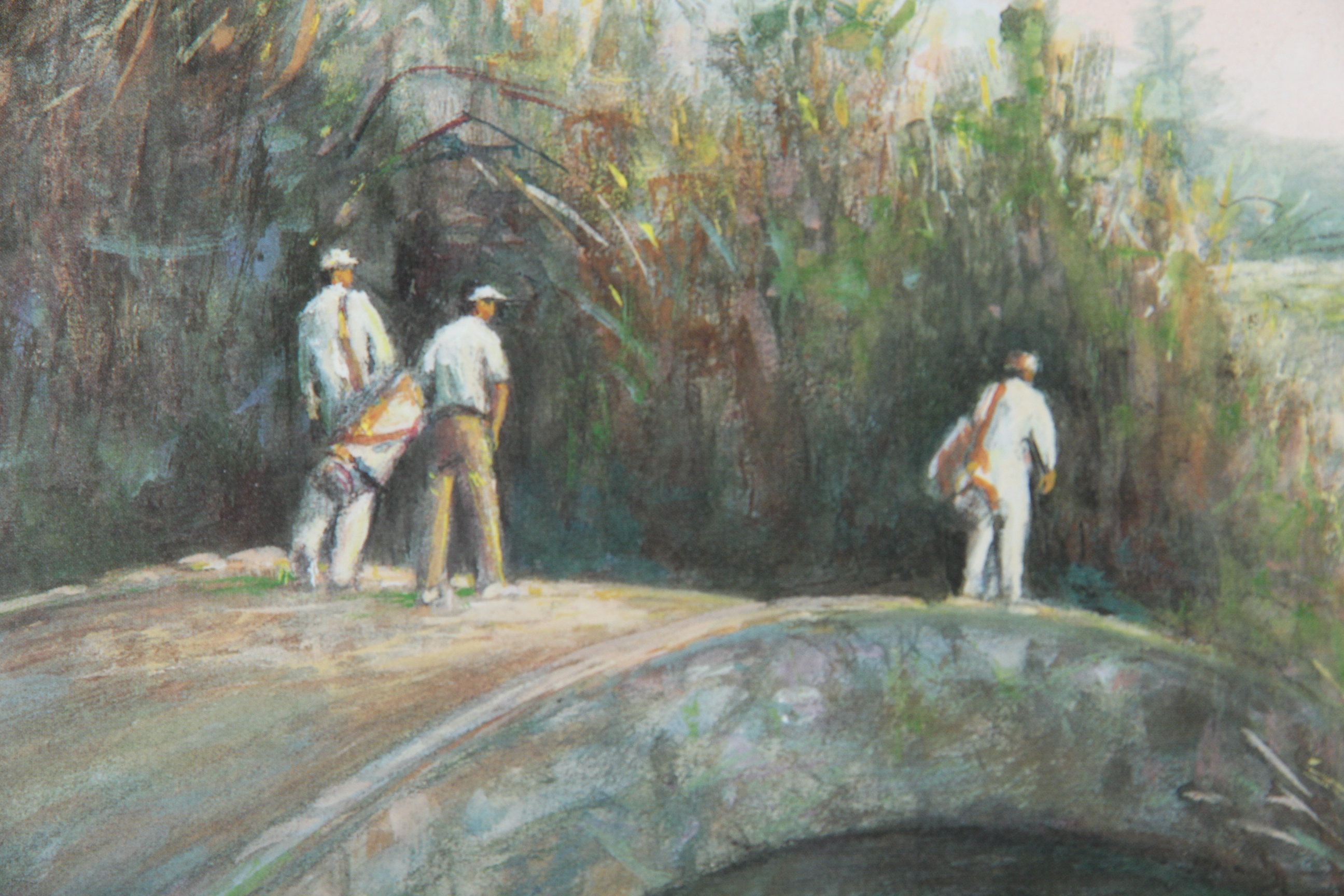 Color Print of Five Golfers by R.F. Harnett