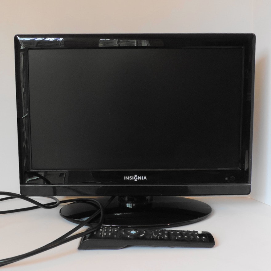 An Insignia LCD Color TV & DVD Video Player