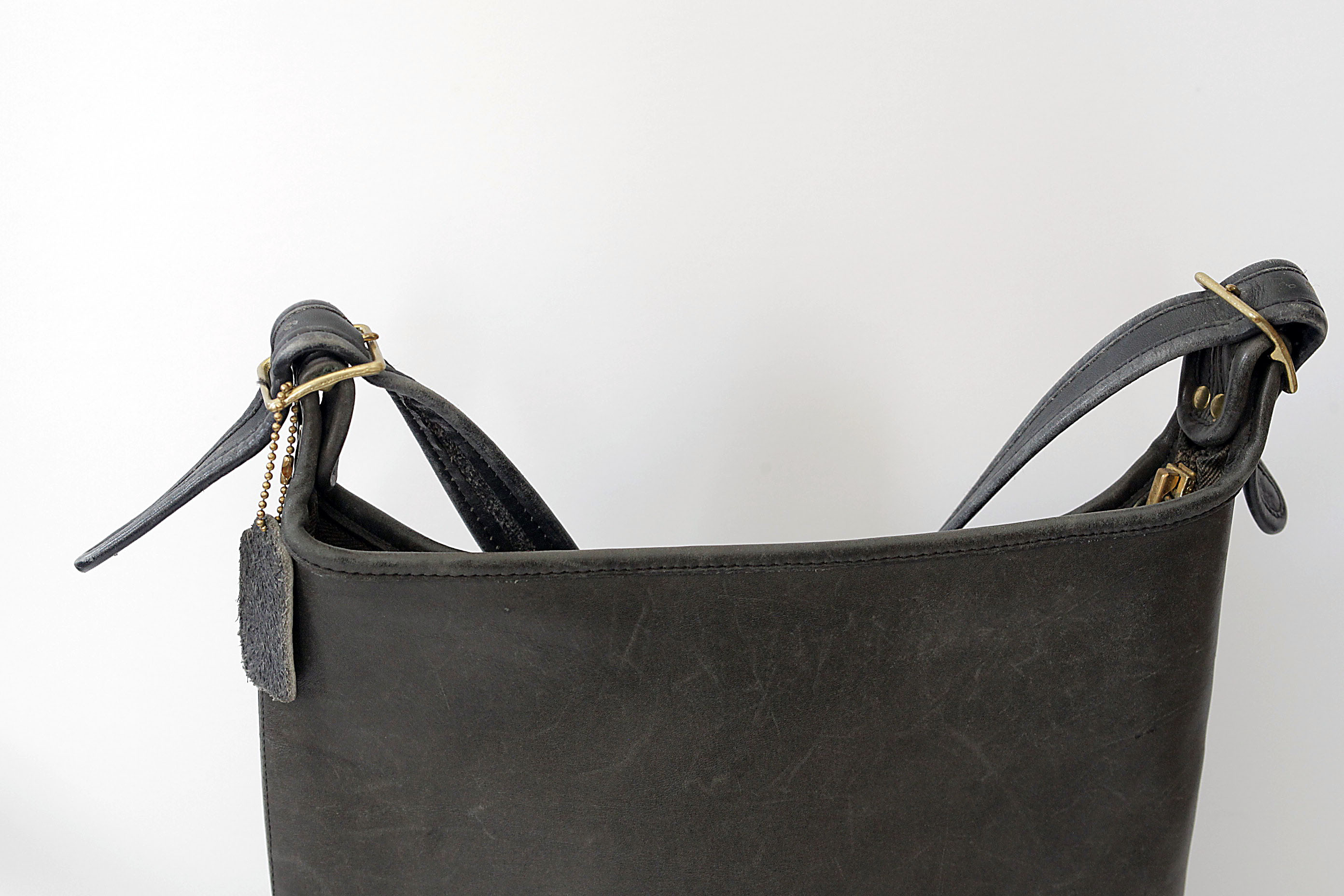 Black Leather Coach Bag