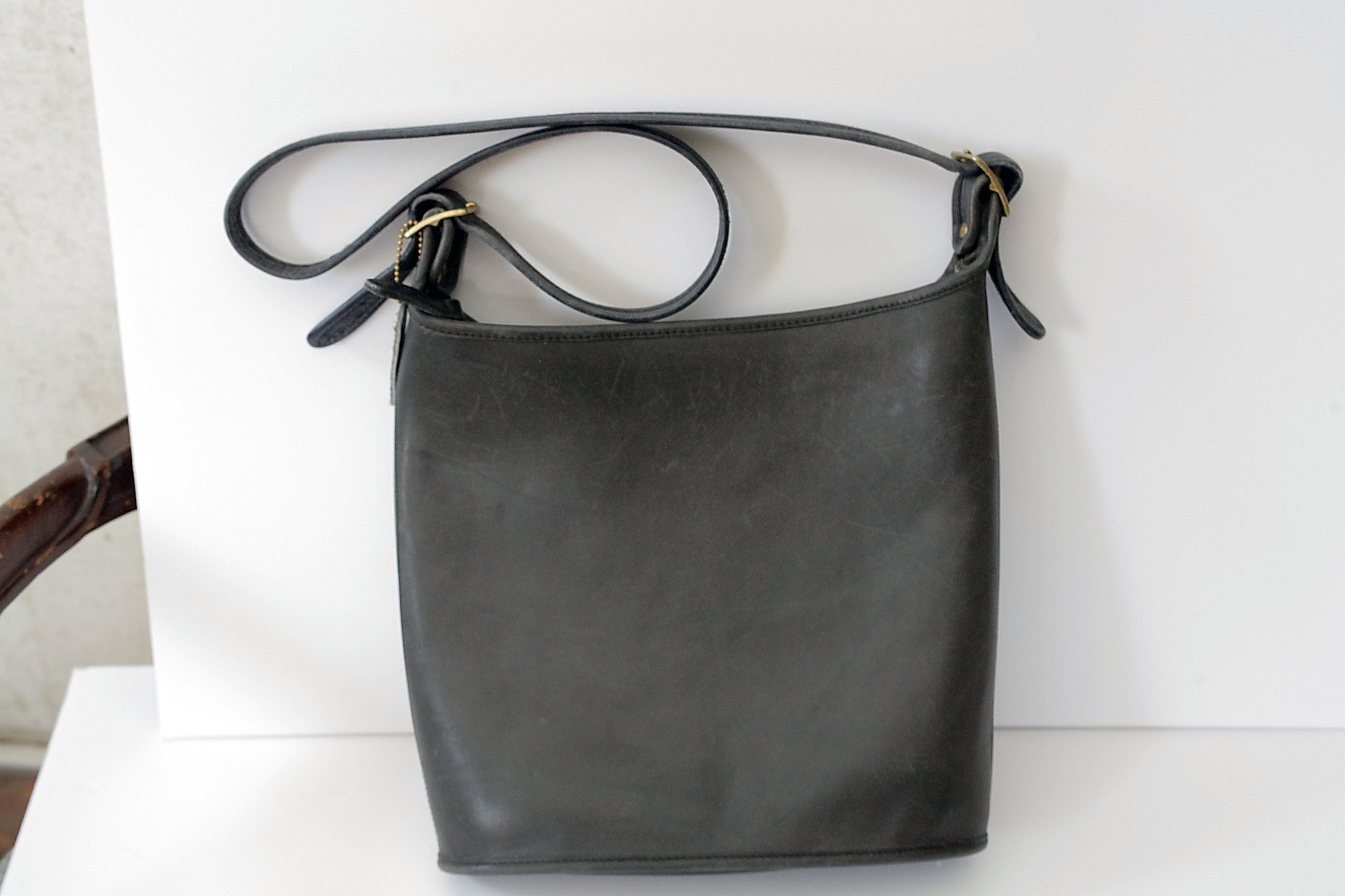 Black Leather Coach Bag