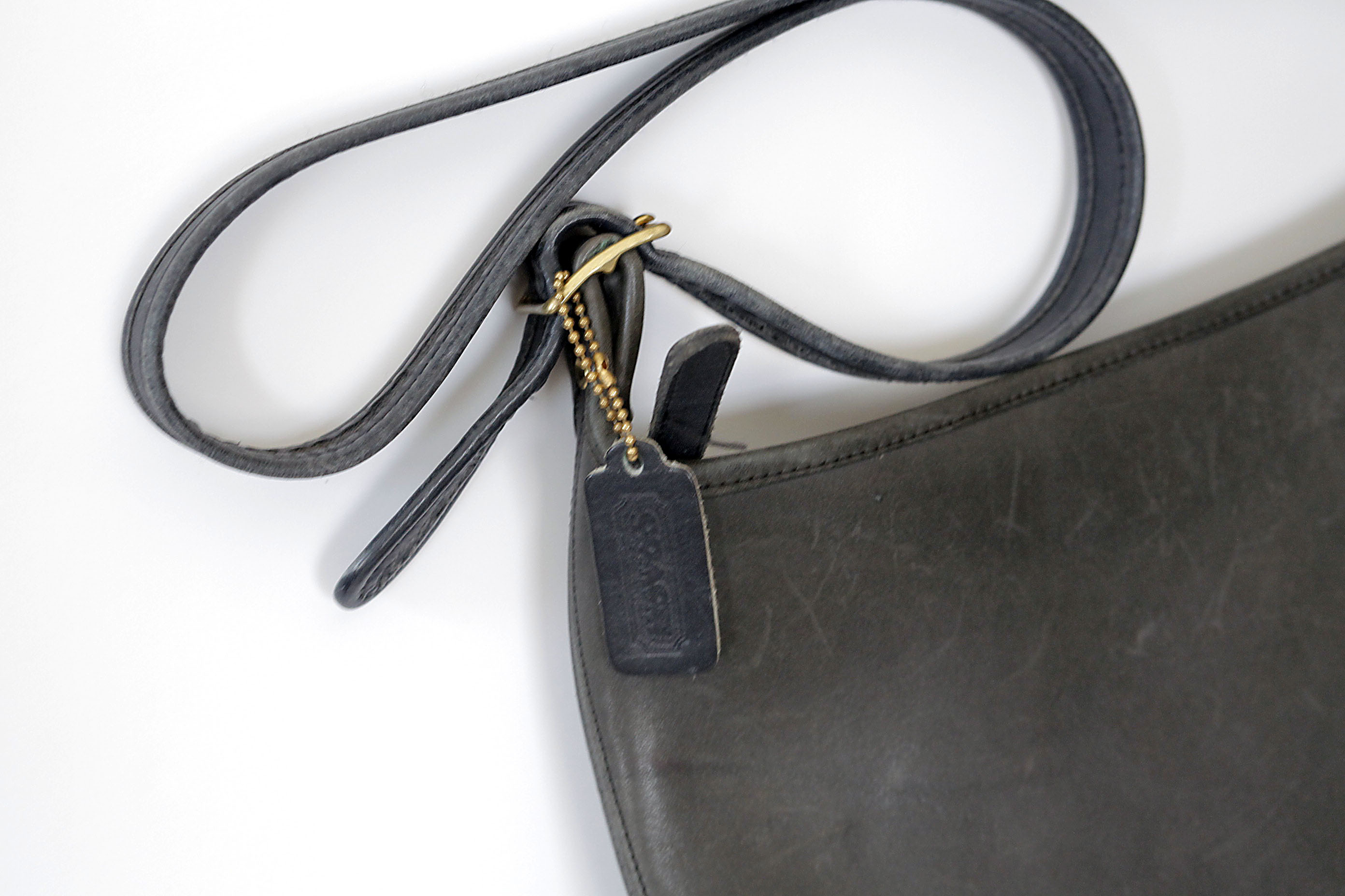 Black Leather Coach Bag