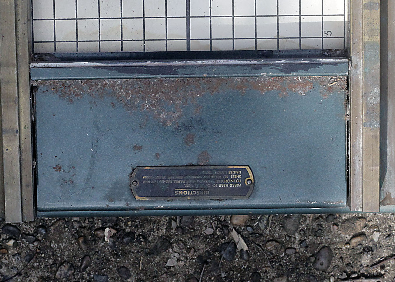 Morgan Line-o-Scribe M7111 Proofing Press with Blocks