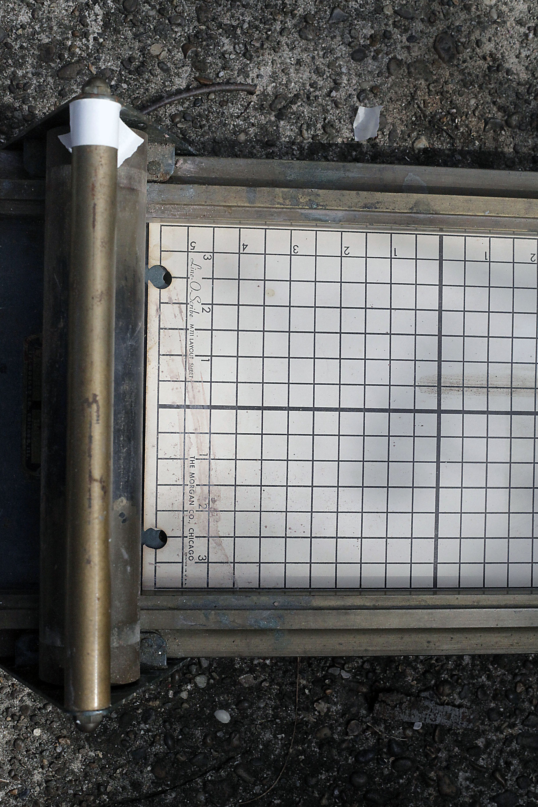 Morgan Line-o-Scribe M7111 Proofing Press with Blocks