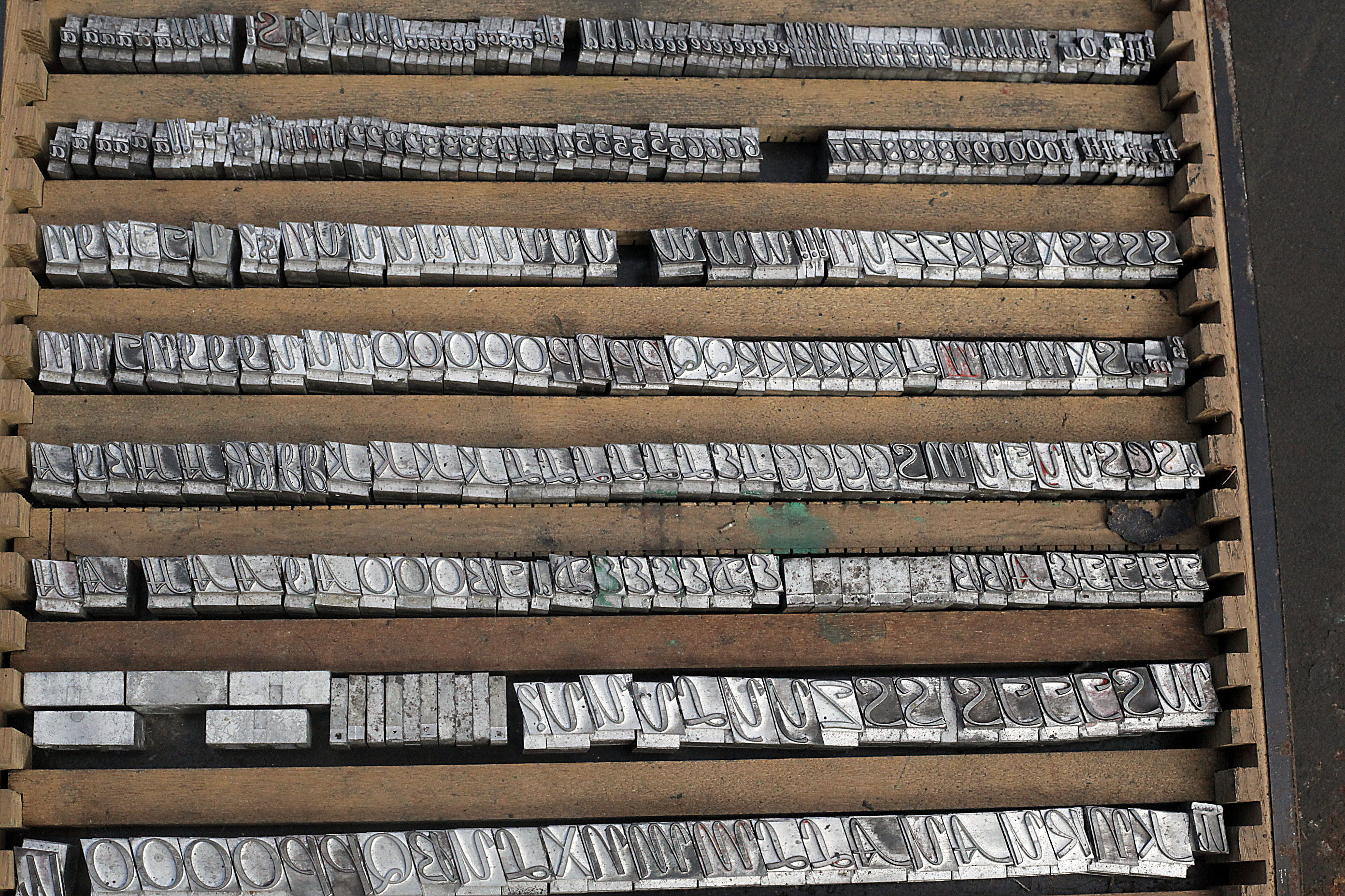 Morgan Line-o-Scribe M7111 Proofing Press with Blocks