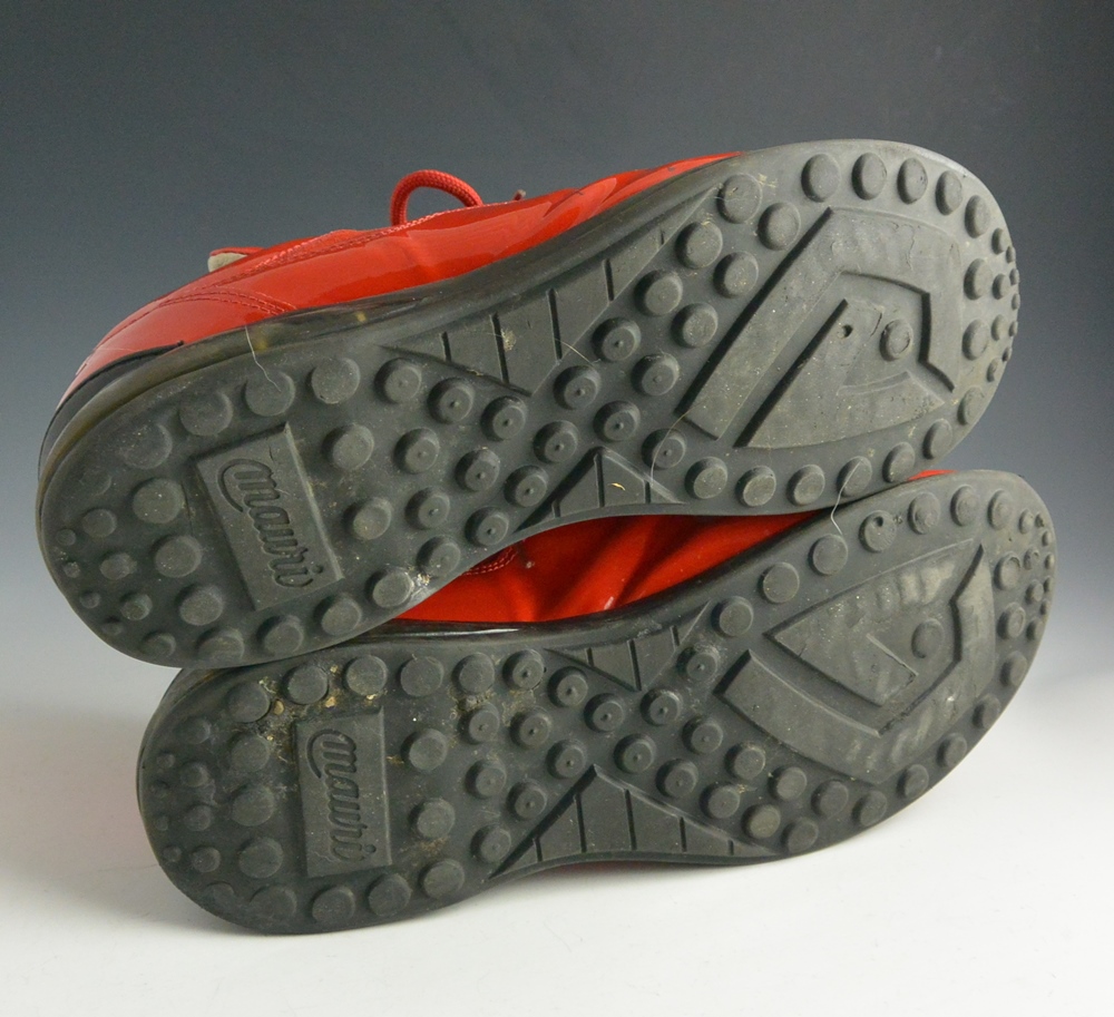 Mauri Italian Men's Red Leather and Suede Shoes