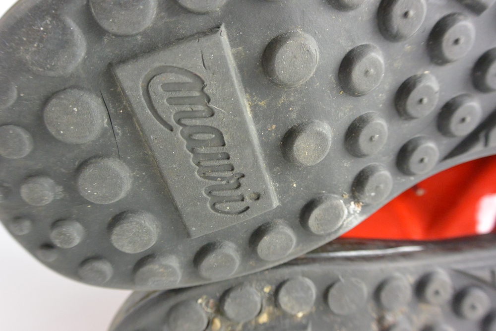 Mauri Italian Men's Red Leather and Suede Shoes