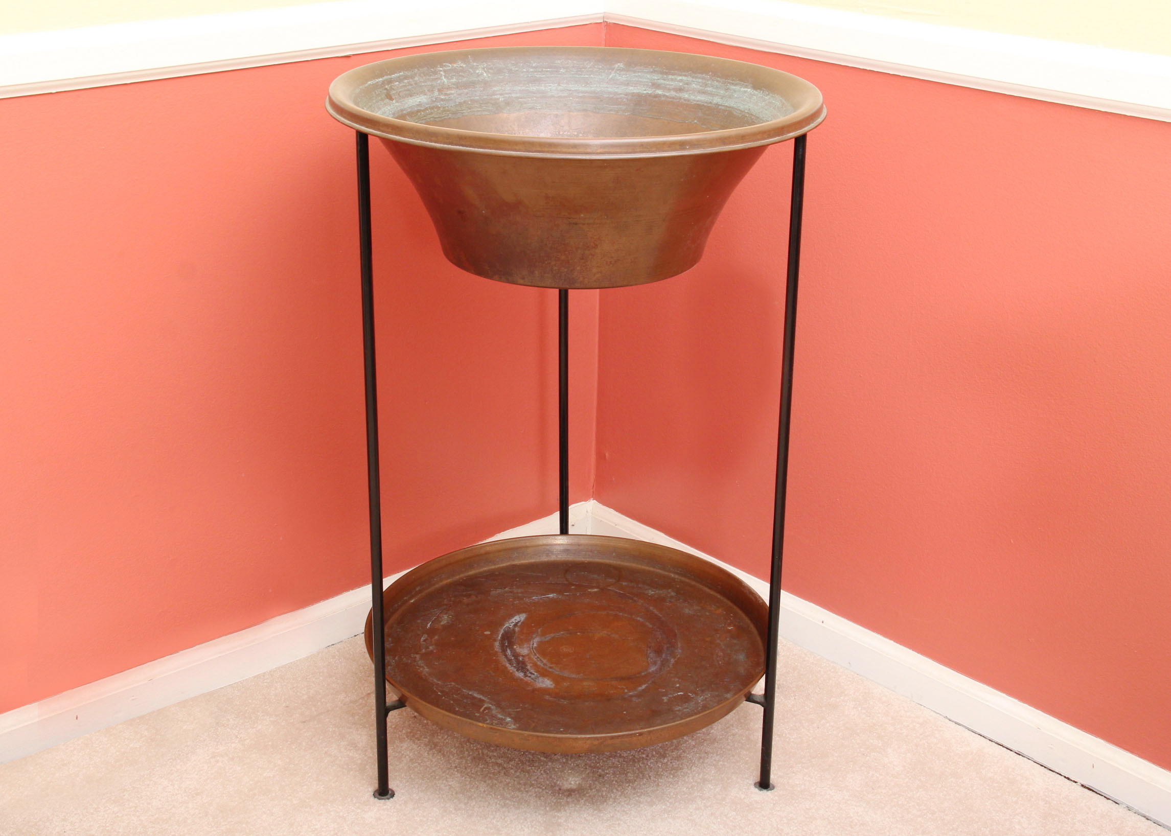 Smith & Hawken Two-Tier Copper Beverage Station
