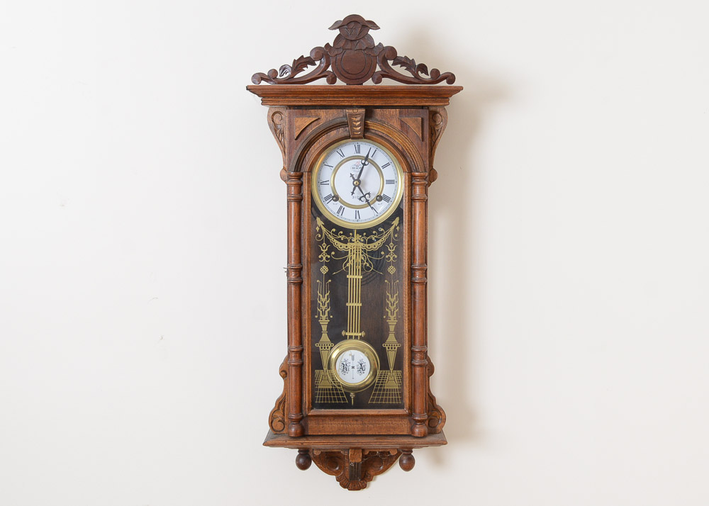 Vienna Regulator Style Wall Clock by Beacon