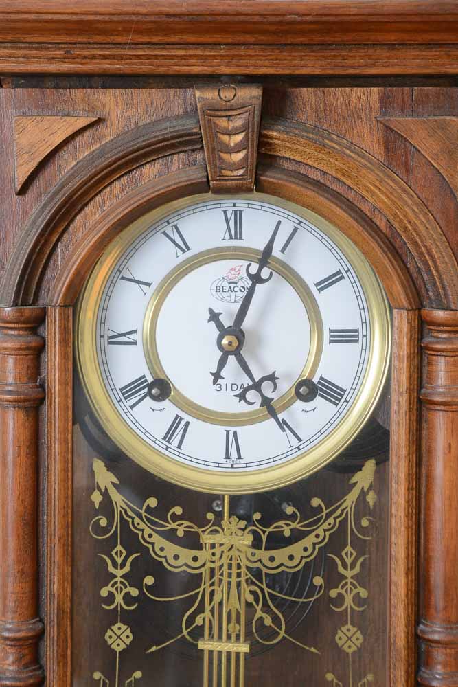 Vienna Regulator Style Wall Clock by Beacon