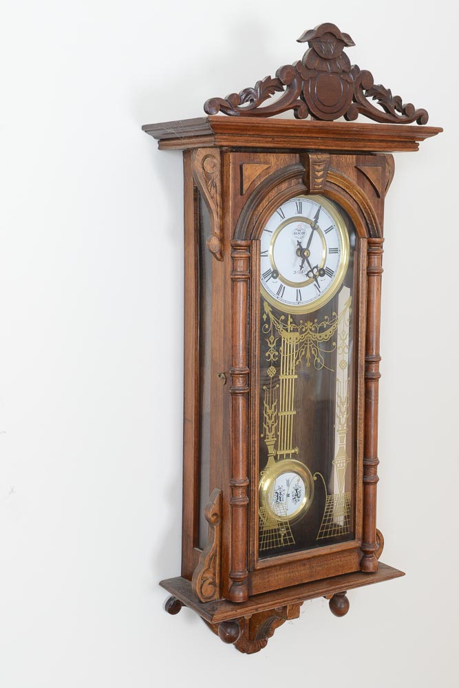 Vienna Regulator Style Wall Clock by Beacon