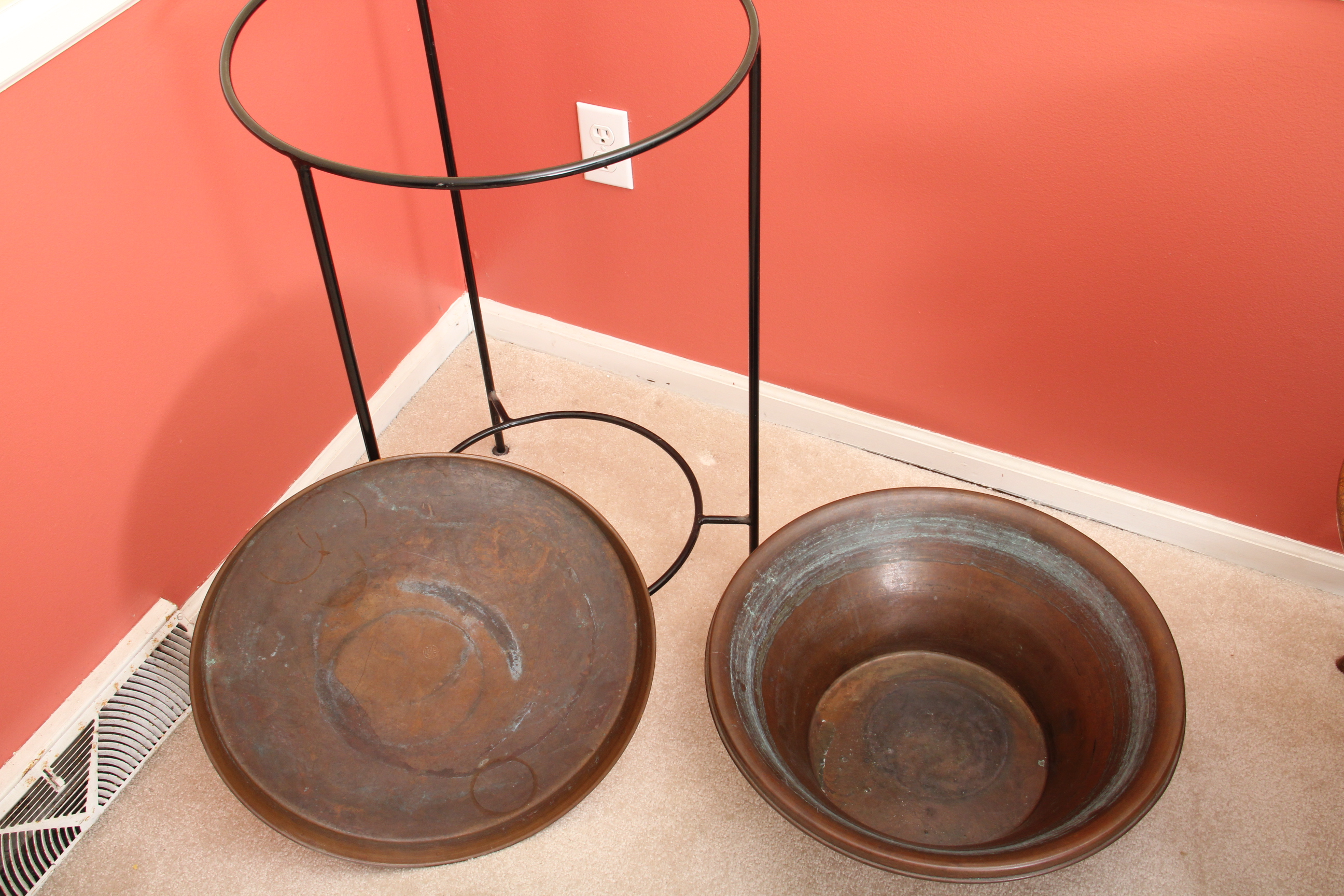 Smith & Hawken Two-Tier Copper Beverage Station