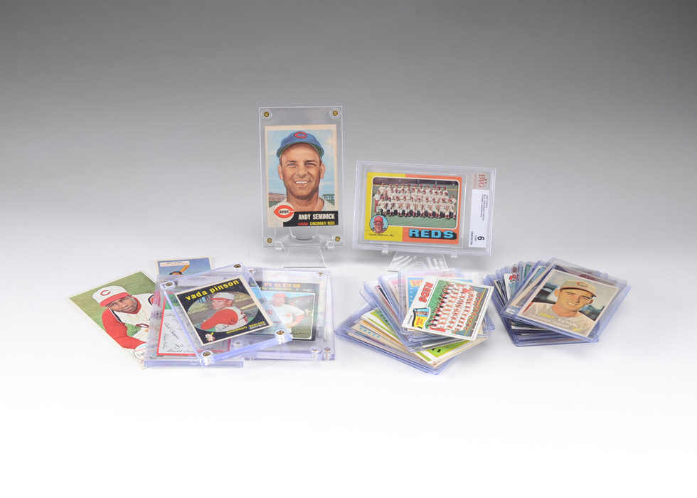 Approximately 50 Vintage Cincinnati Reds Baseball Cards