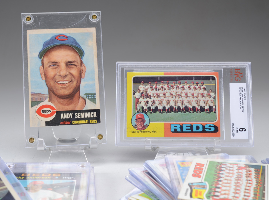 Approximately 50 Vintage Cincinnati Reds Baseball Cards