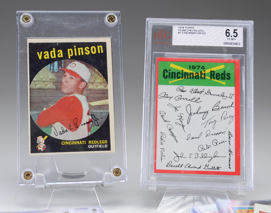 Approximately 50 Vintage Cincinnati Reds Baseball Cards