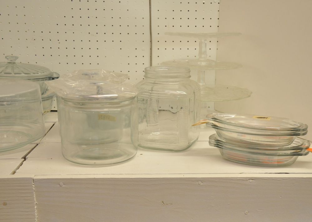 Lot of Clear Modern Glass