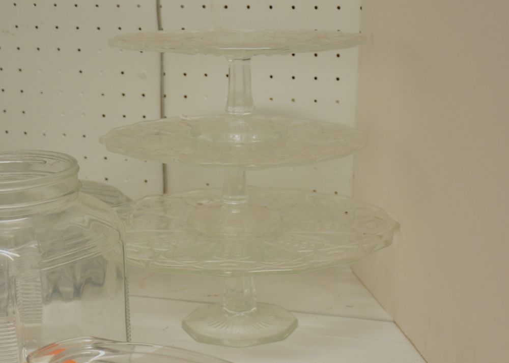 Lot of Clear Modern Glass