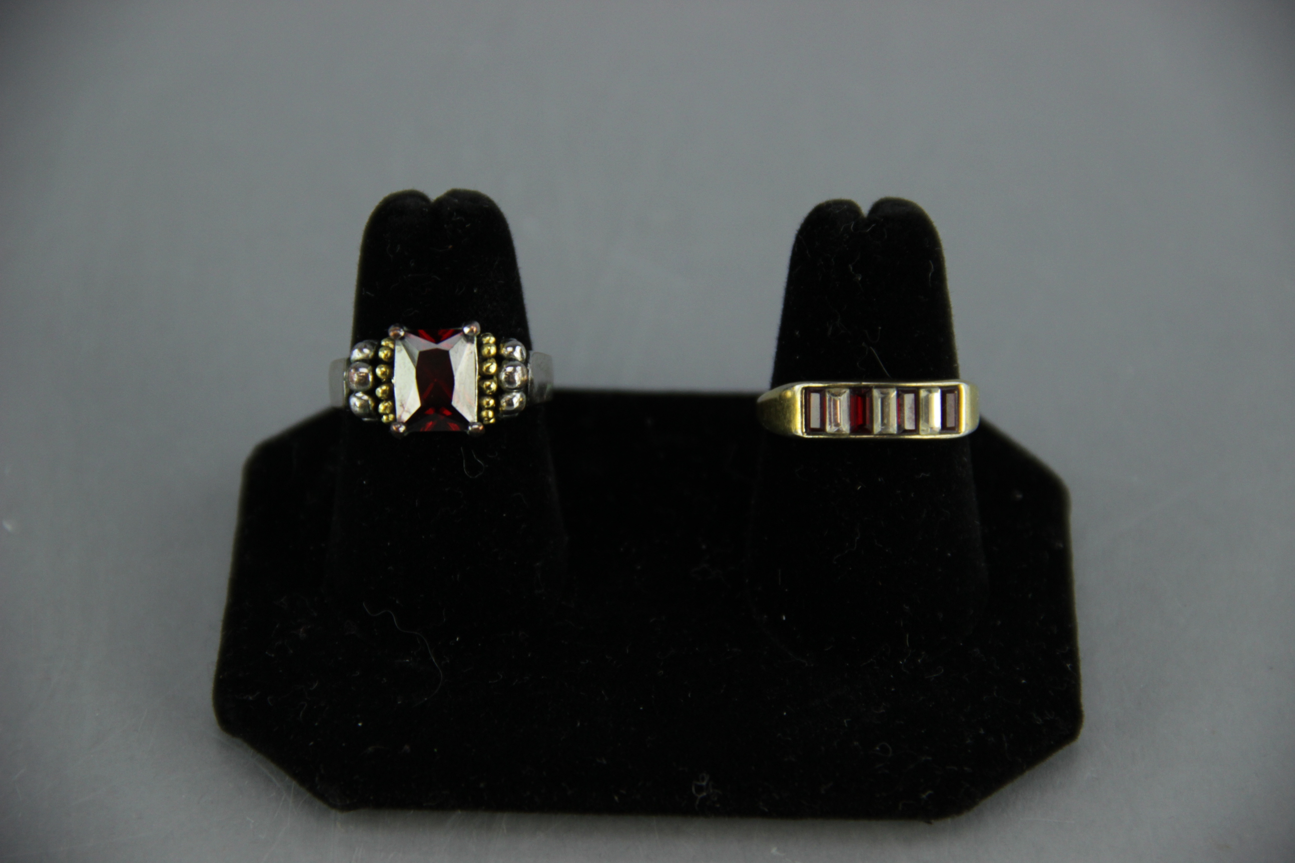 Red Travel Jewelry Case and Jewels