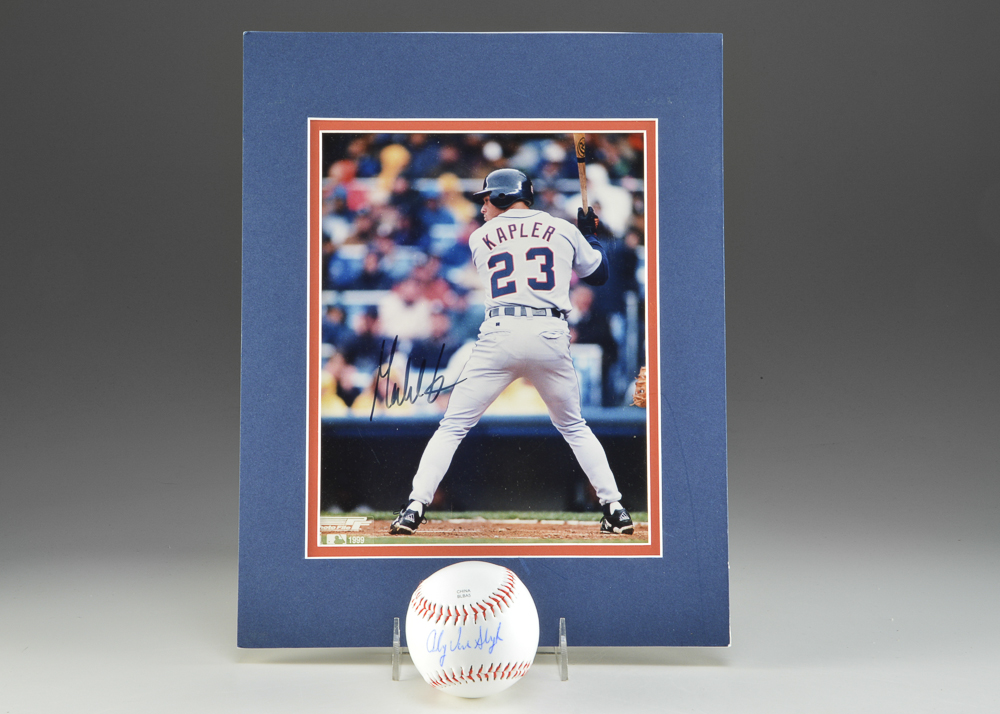 Andy Van Slyke and Gabe Kapler Signed Items