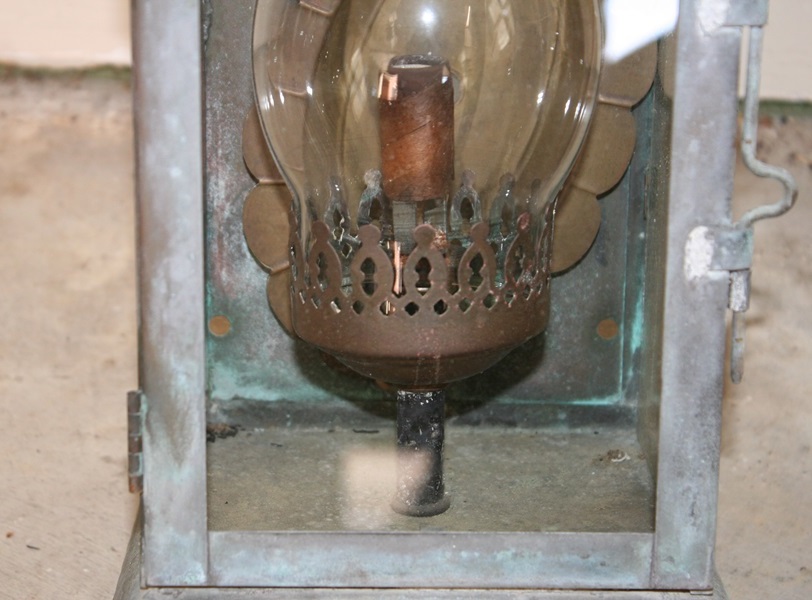 Antique Electrified Copper Outdoor Lamps