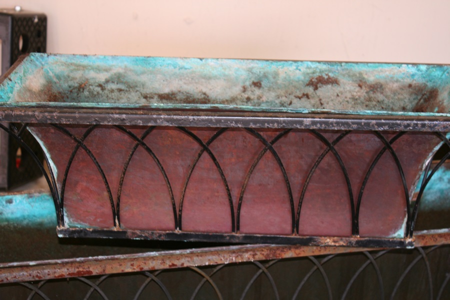 Four Beautiful Copper Window Boxes