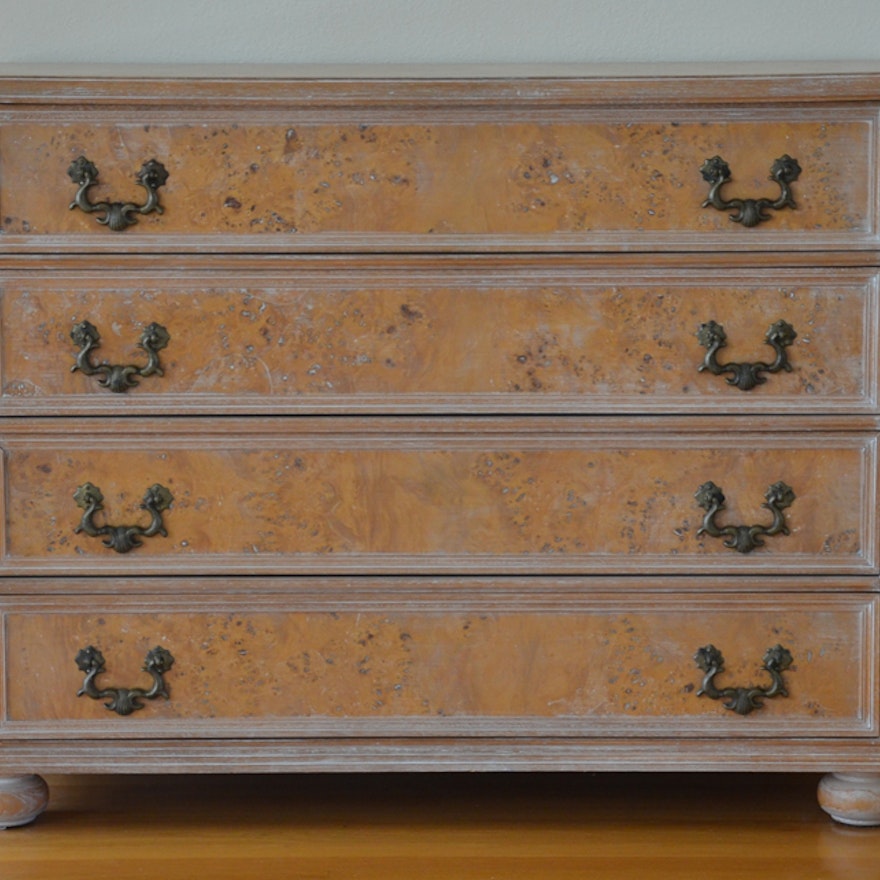 Italian Oyster Chest of Drawers by Nabb & Stucky