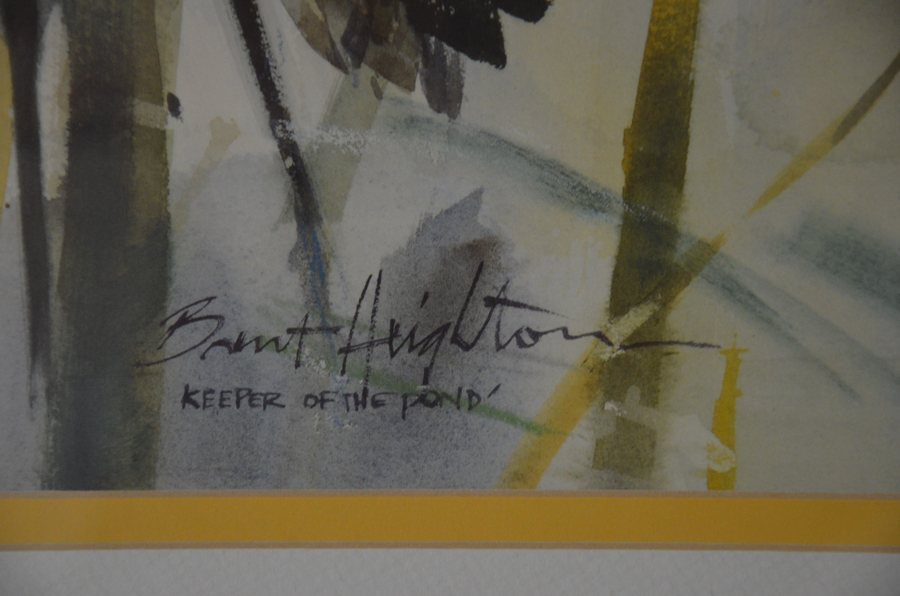 "Keeper of The Pond" by Brent Heighton Offset Lithograph