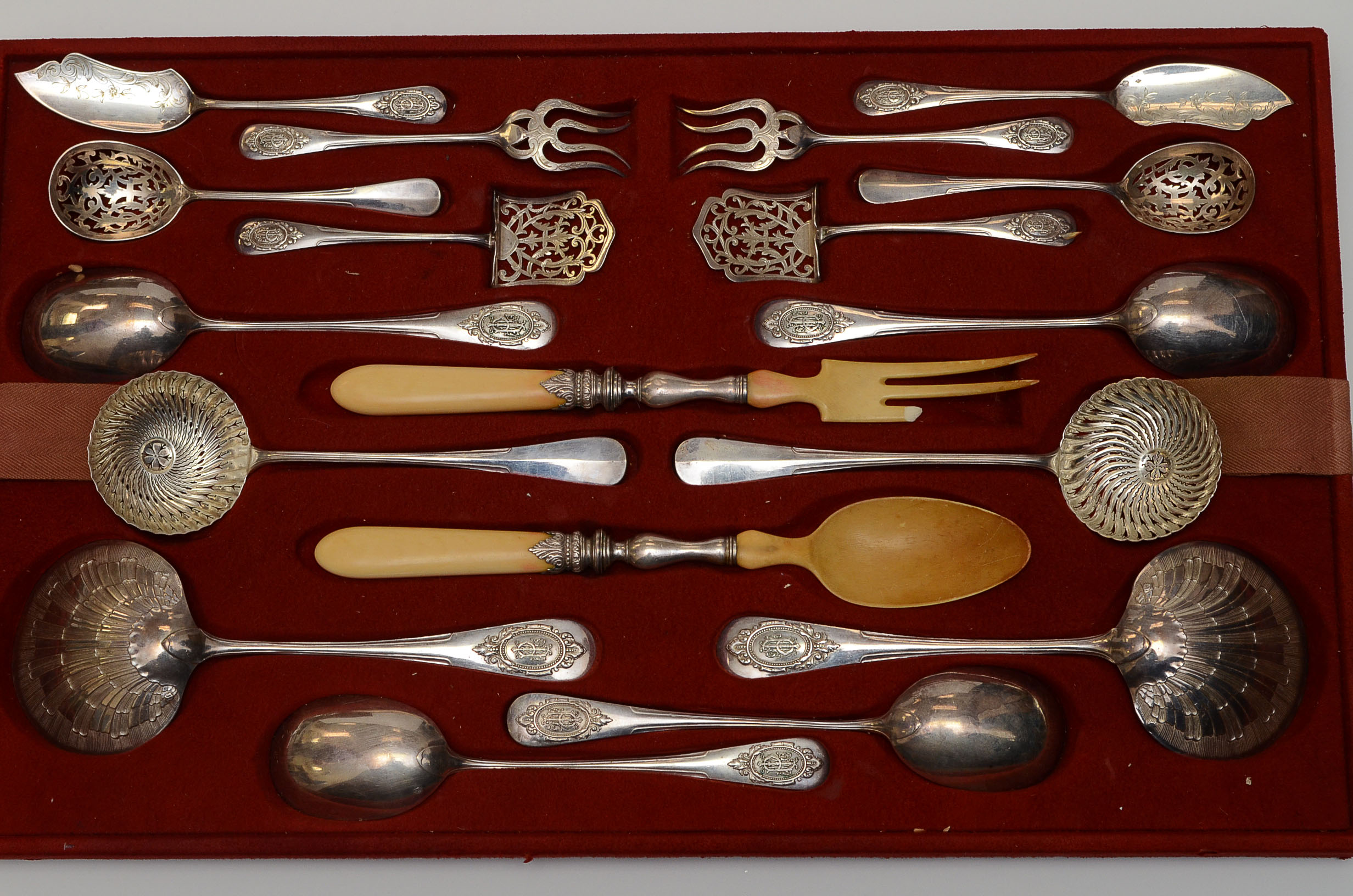 Late 19th Century French 950 Silver Flatware